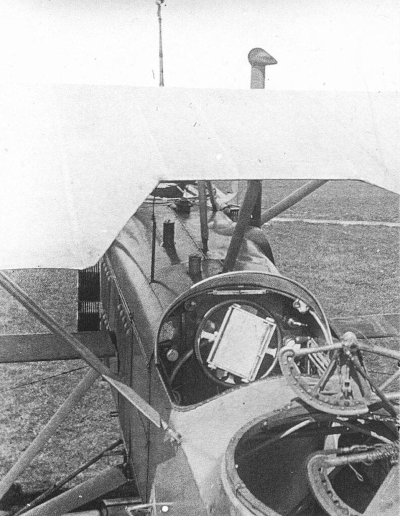 Salmson-Moineau S.M.1 Cockpit and rear gunner's position