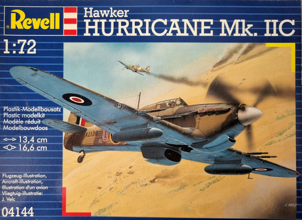 Hawker Hurricane Mk.IIC 336 (Greek) Squadron RAF. Desert Air Force Egypt 1944. Revell 1:72 Scale Box Art