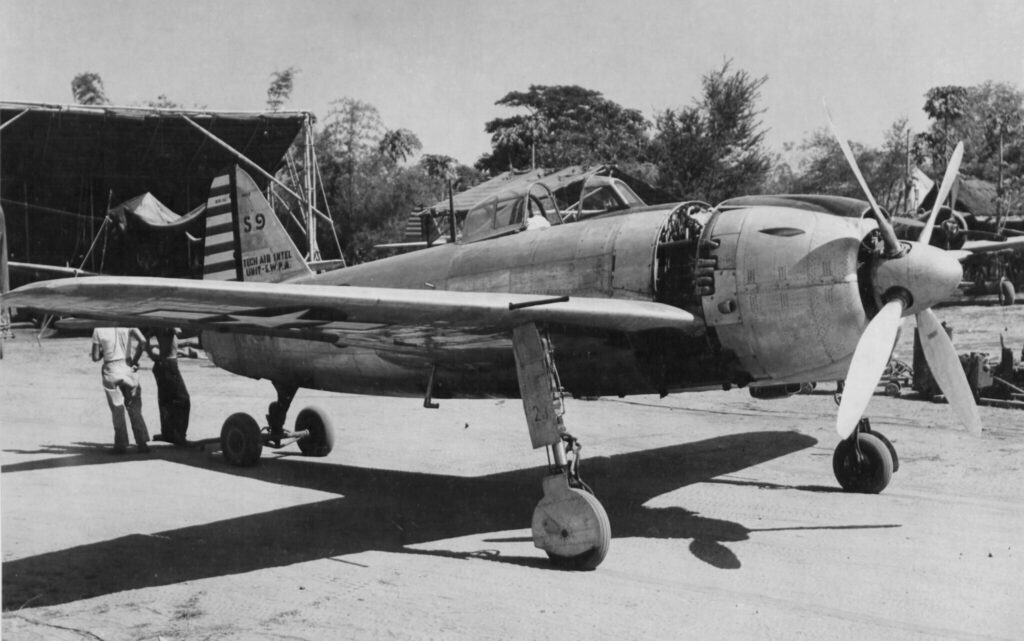 Kawanishi N1K1-J George painted in the markings of the Army Air Forces Technical Air Intelligence Unit