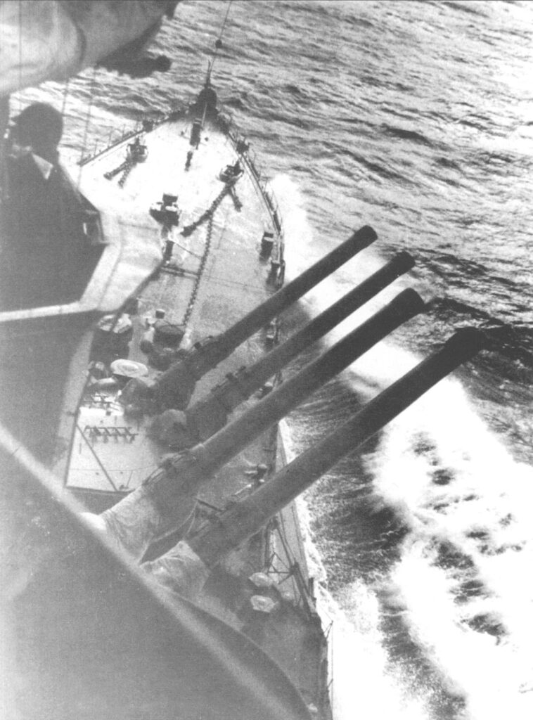 Hiei gunnery excercises 31 January 1940