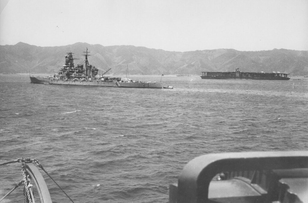 Kirishima and Akagi at Sukumo Bay 1939