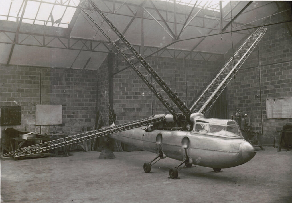 Riout 102T Alérion Ornithopter showing the wing structure