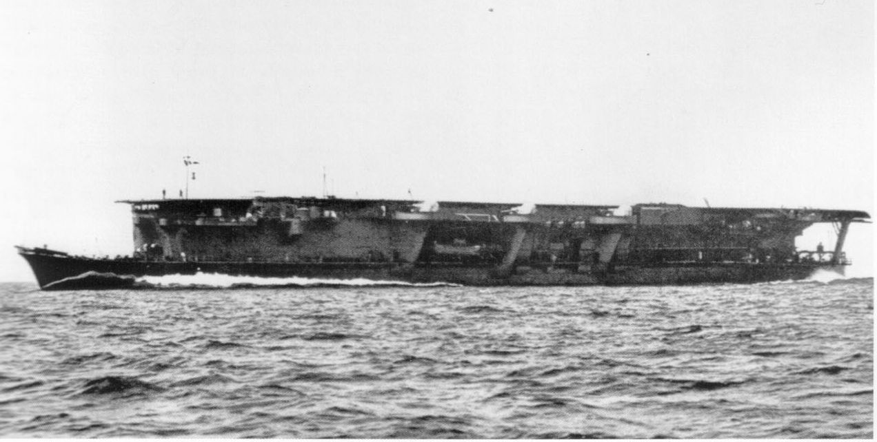 Ryujo during sea trials