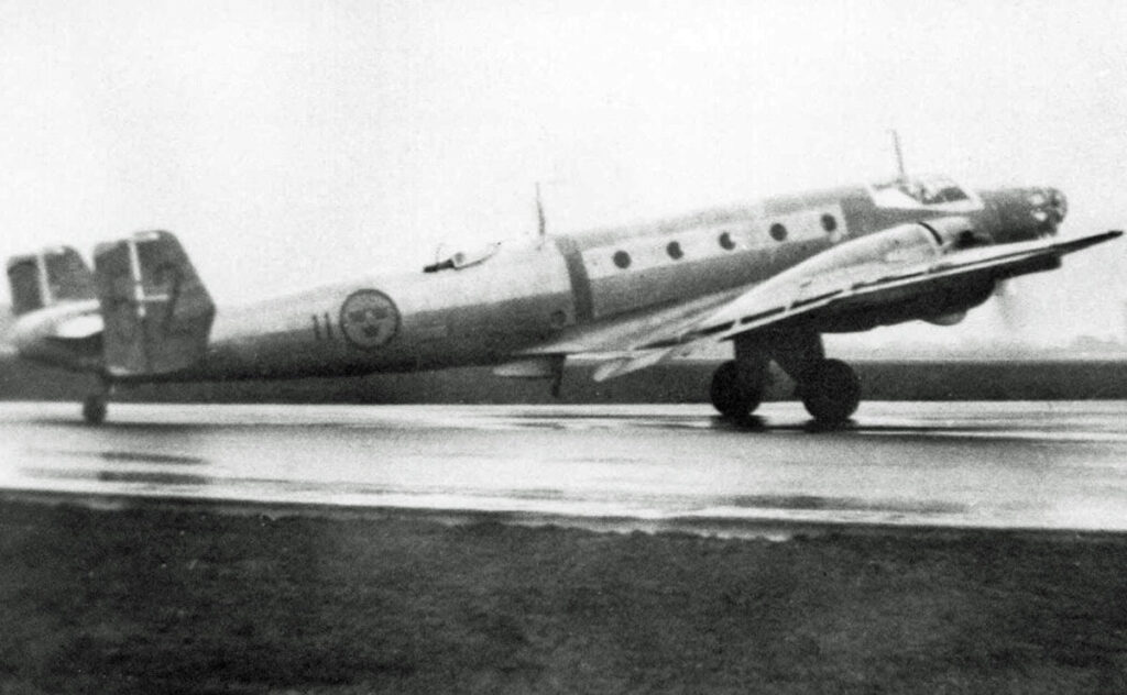 Swedish Air Force 12-seat B 3C-2 transport conversion of the Junkers Ju-86 operated by F11