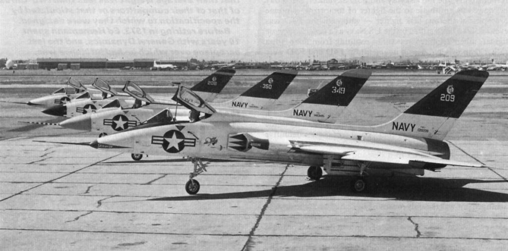 All four Douglas F5D Skylancers