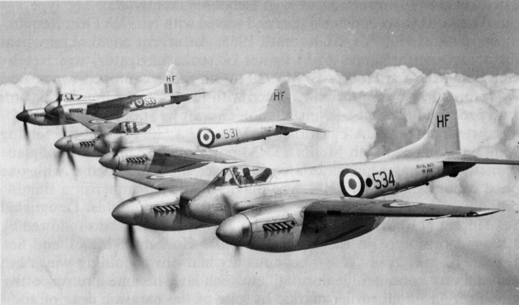 De Havilland Sea Hornet F.20s of No 728 Fleet Requirements Unit, Hal Far, Malta