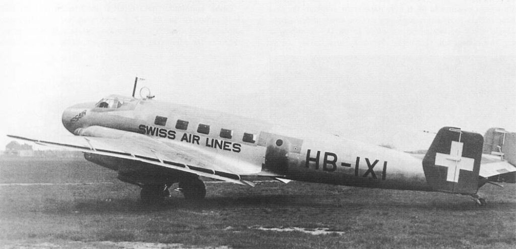 Swiss Air Lines Junkers Ju 86B-0 HB-IXI