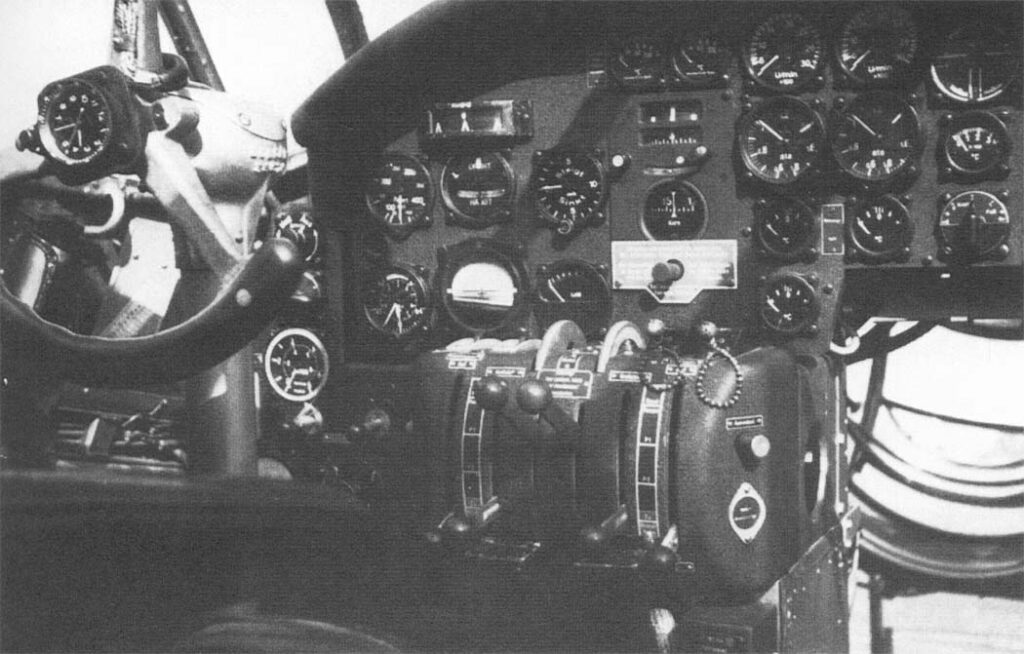 Junkers Ju 86E-1 cockpit