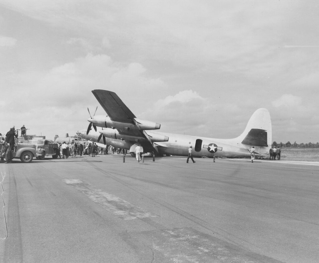 Republic XF-12 Rainbow first prototype accident 10 July 1947