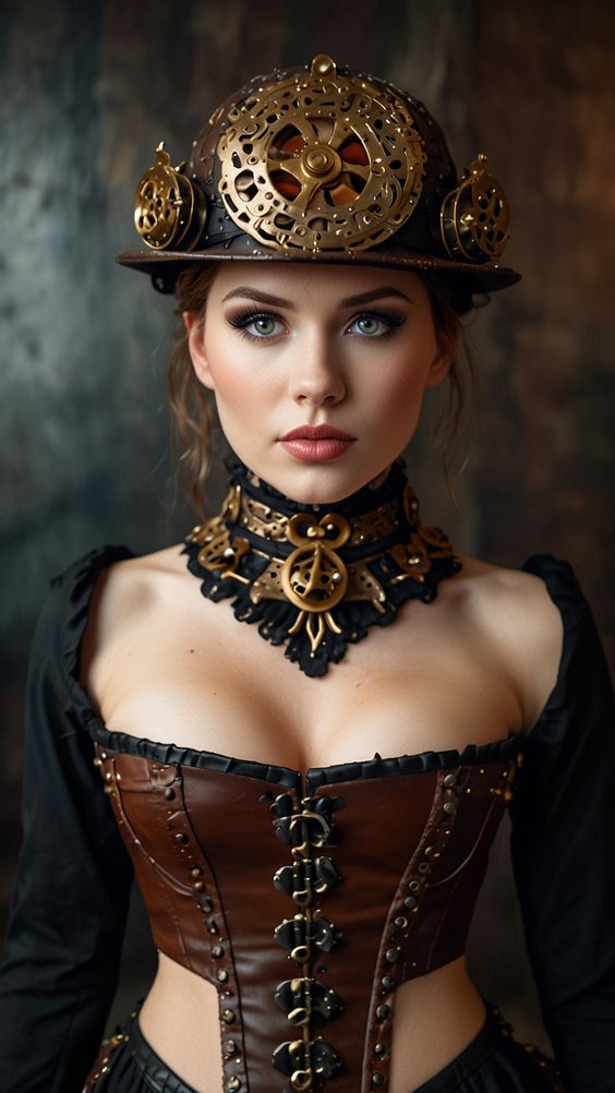 Beautiful Sexy Steampunk Woman