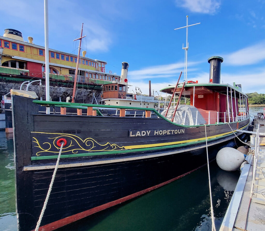 Steam Launch Lady Hopetoun port side