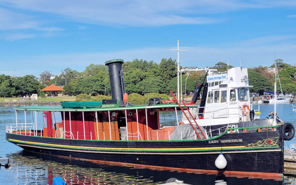 Steam Launch Lady Hopetoun starboard side