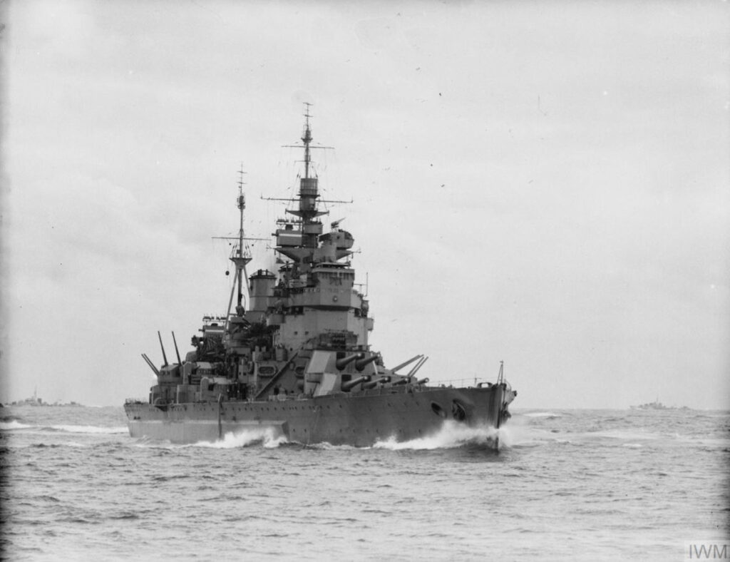 HMS Duke of York operating in the Mediterranean, November 1942