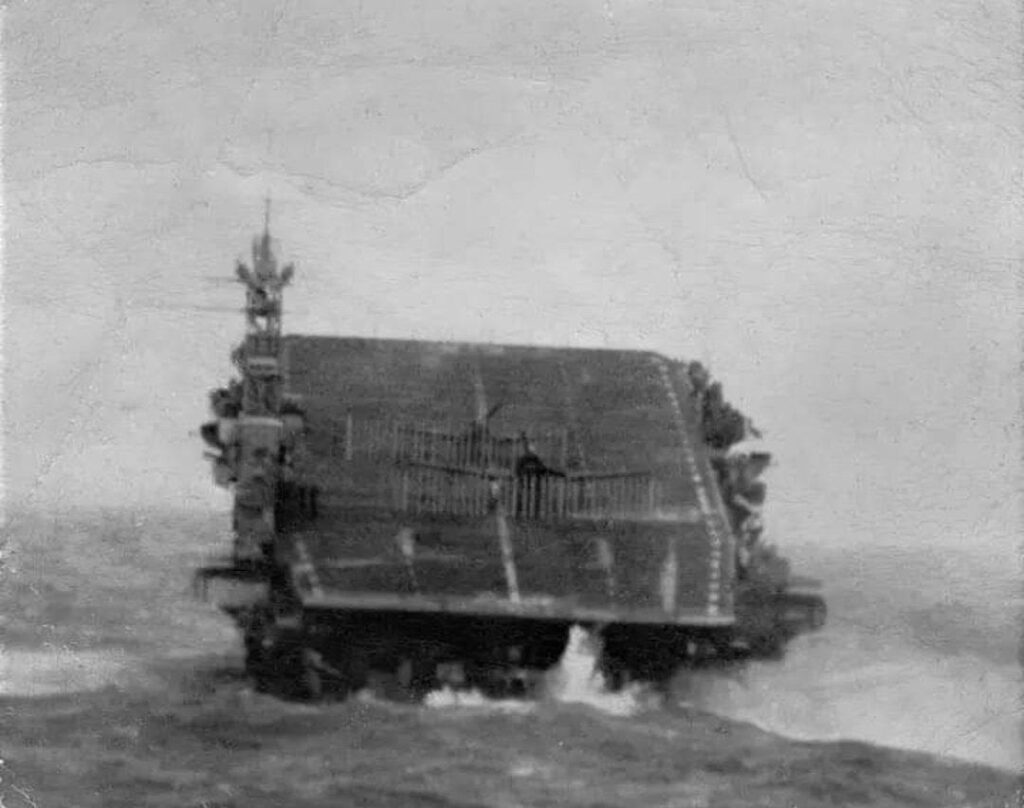 HMS Ravager in the Bay of Biscay during 1944