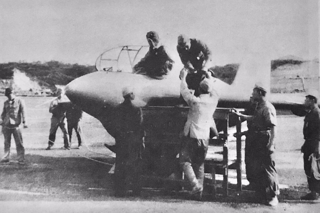 Mitsubishi J8M Shūsui. July 7th, 1945