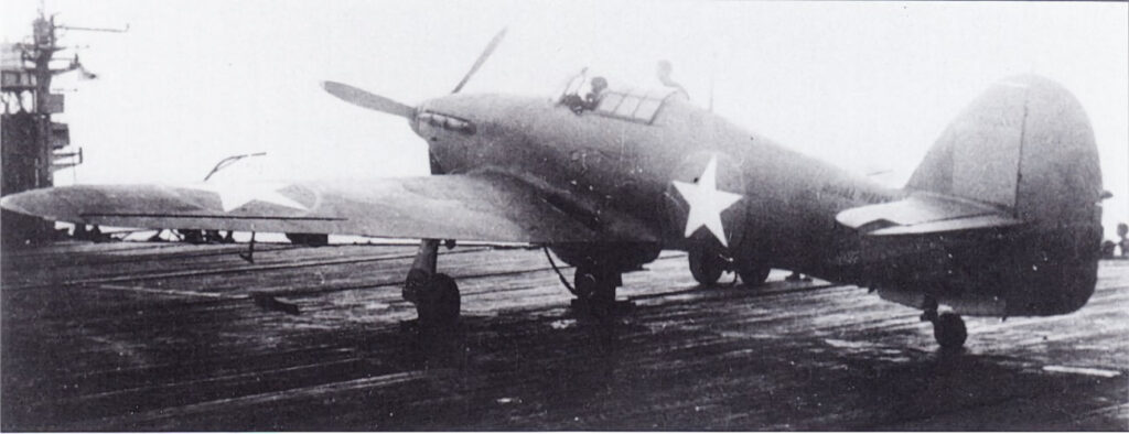 Sea Hurricane Mk.XII JS355 during Operation Torch aboard HMS Biter Nov 1942