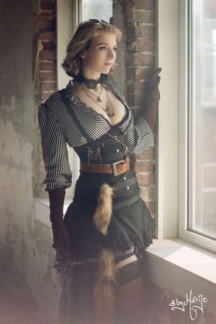 Beautiful Sexy Steampunk Woman