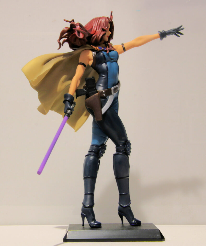 Scale figurine of Mara Jade from Star Wars