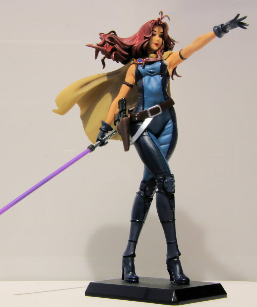 Scale figurine of Mara Jade from Star Wars