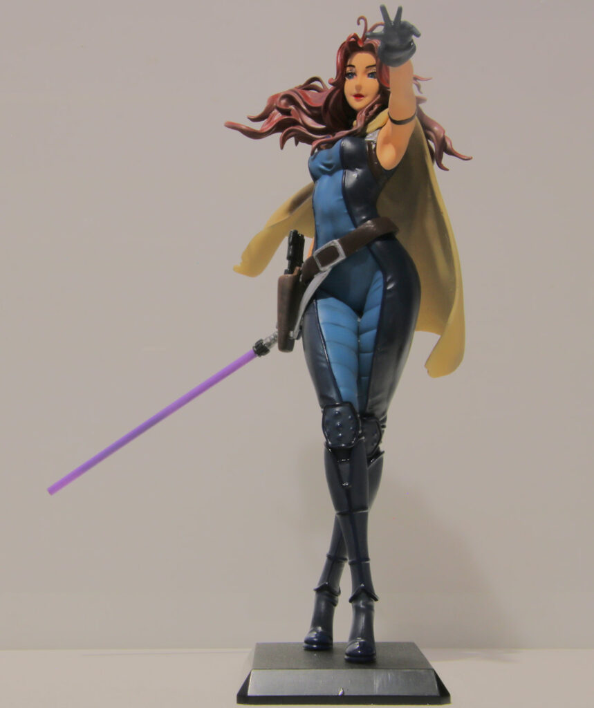 Scale figurine of Mara Jade from Star Wars