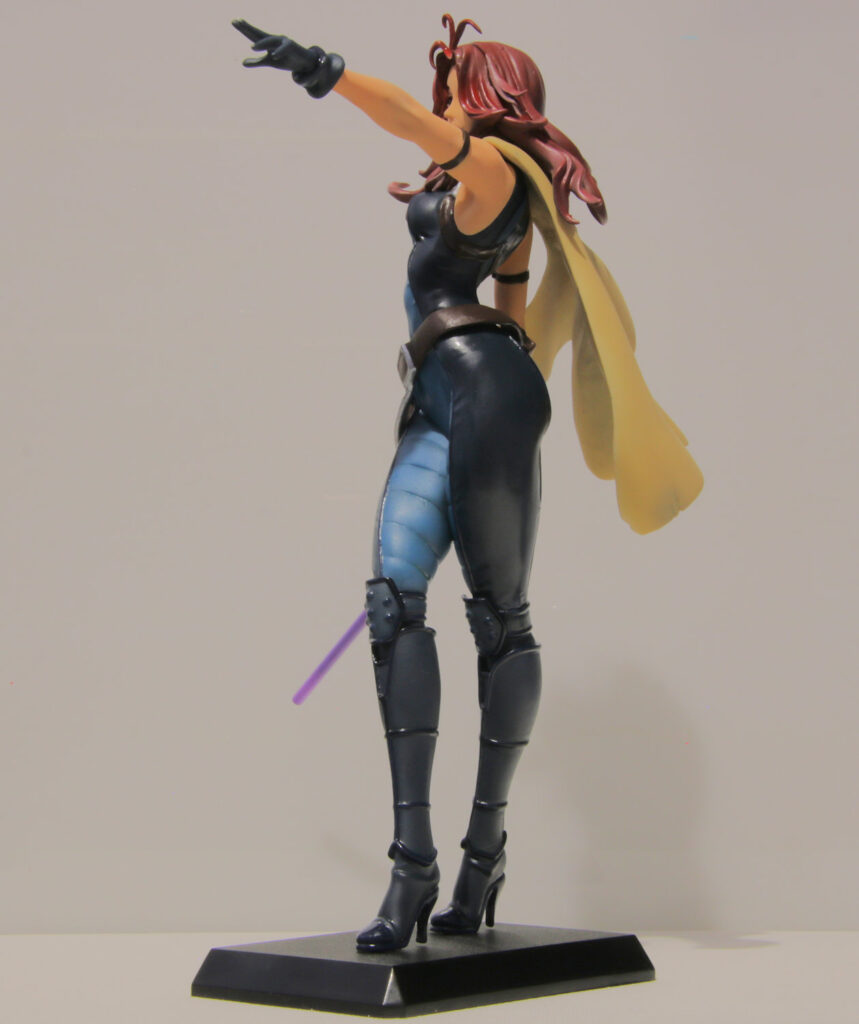 Scale figurine of Mara Jade from Star Wars