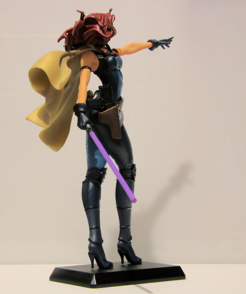 Scale figurine of Mara Jade from Star Wars