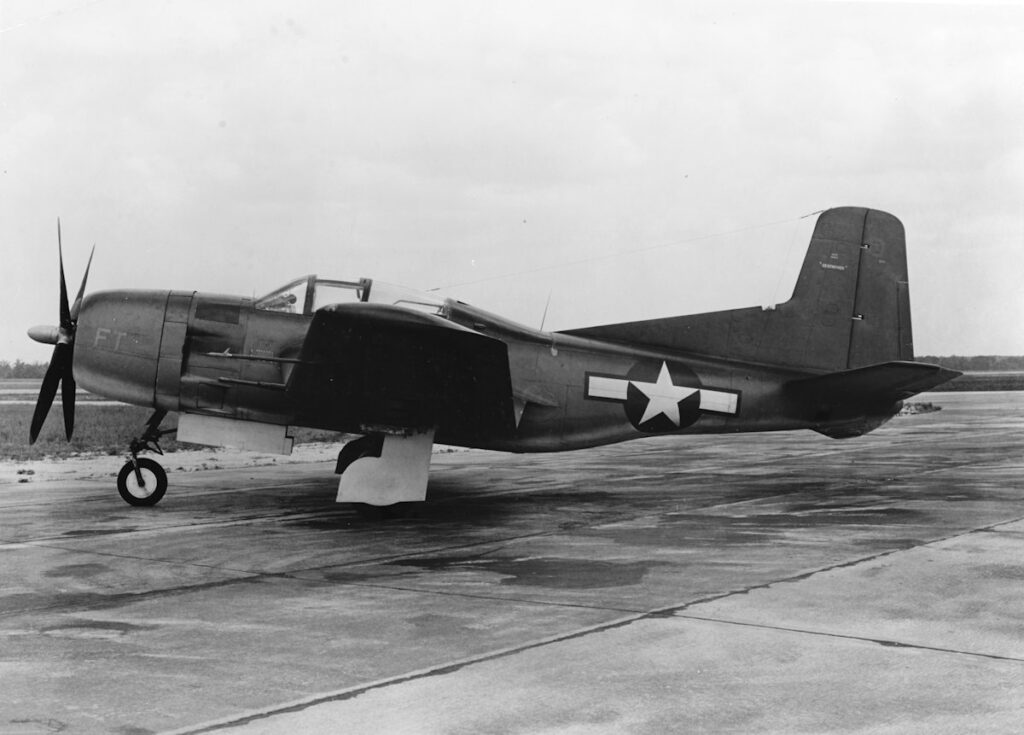 Douglas BTD-1 Destroyer s/n 04963 at the Naval Air Test Center Patuxent River, Maryland (USA), on 26 June 1944