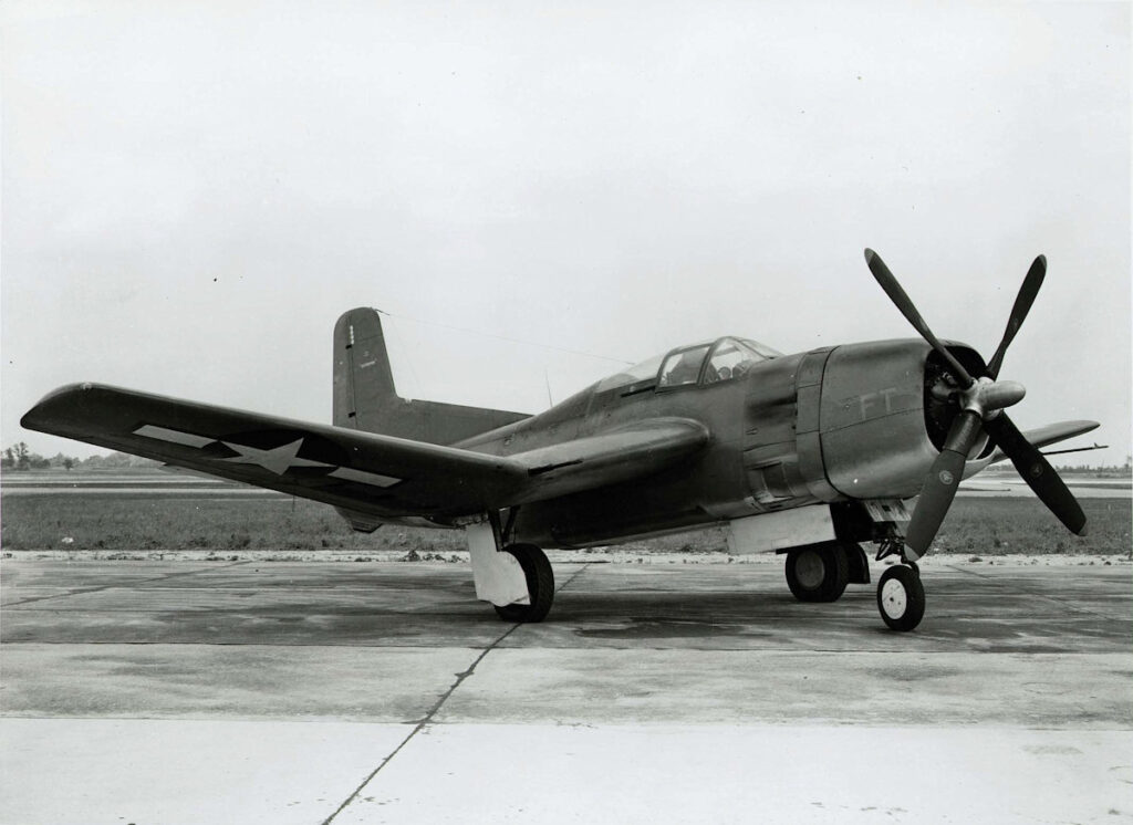 Douglas BTD-1 Destroyer at the Naval Air Station Patuxent River, Maryland (USA), circa 1945