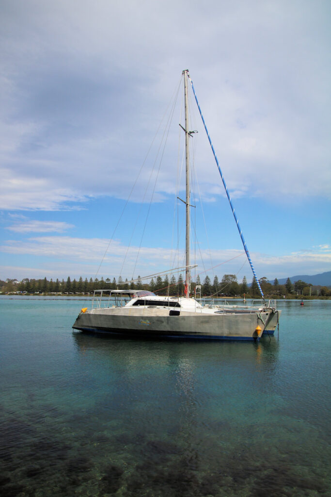 Yacht moored on Wagonga Inlet