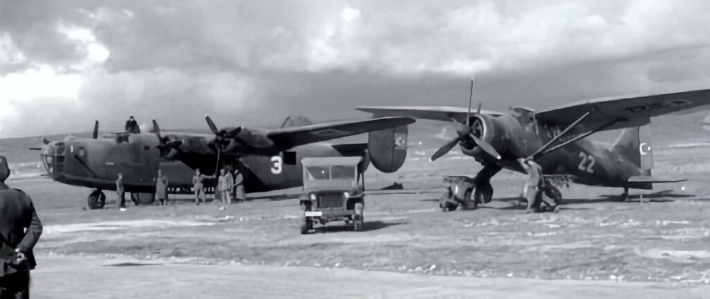 Turkish Consolidated B-24 Liberator and Westland Lysander