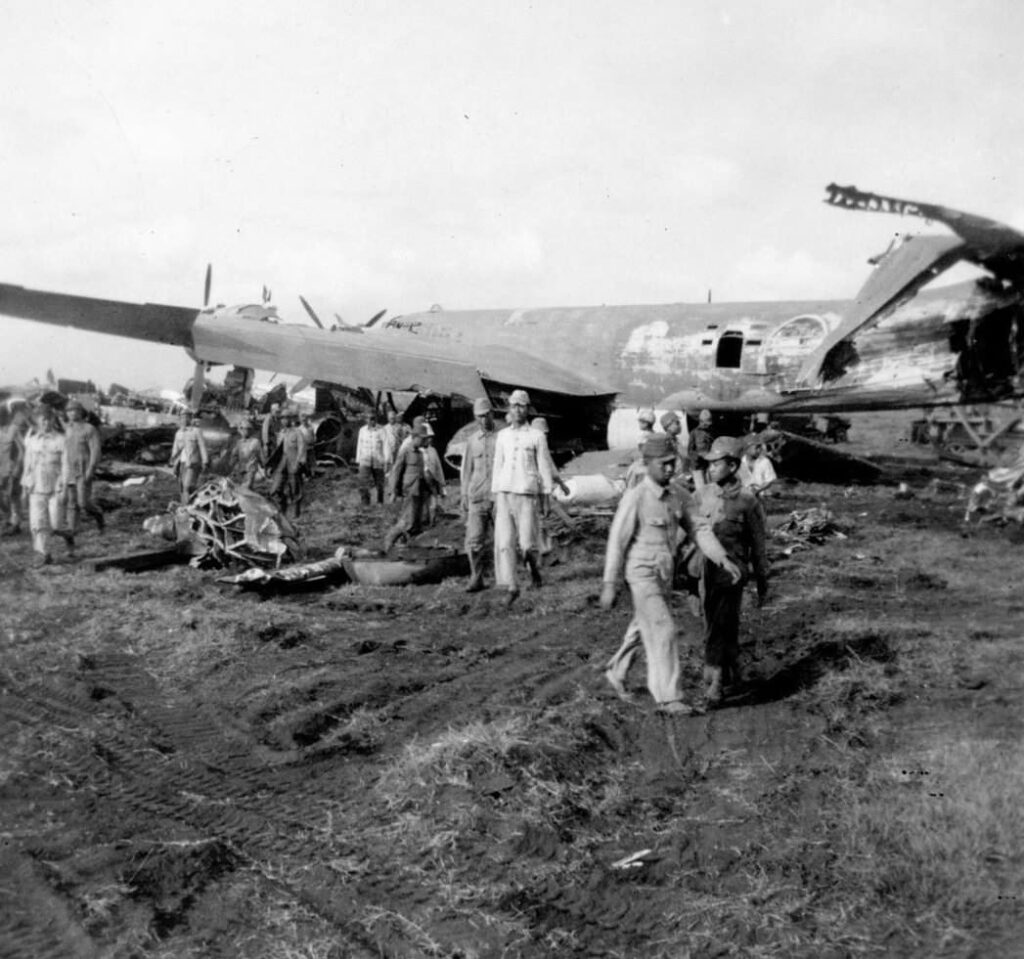 Wreckage of a Nakajima G5N2-L