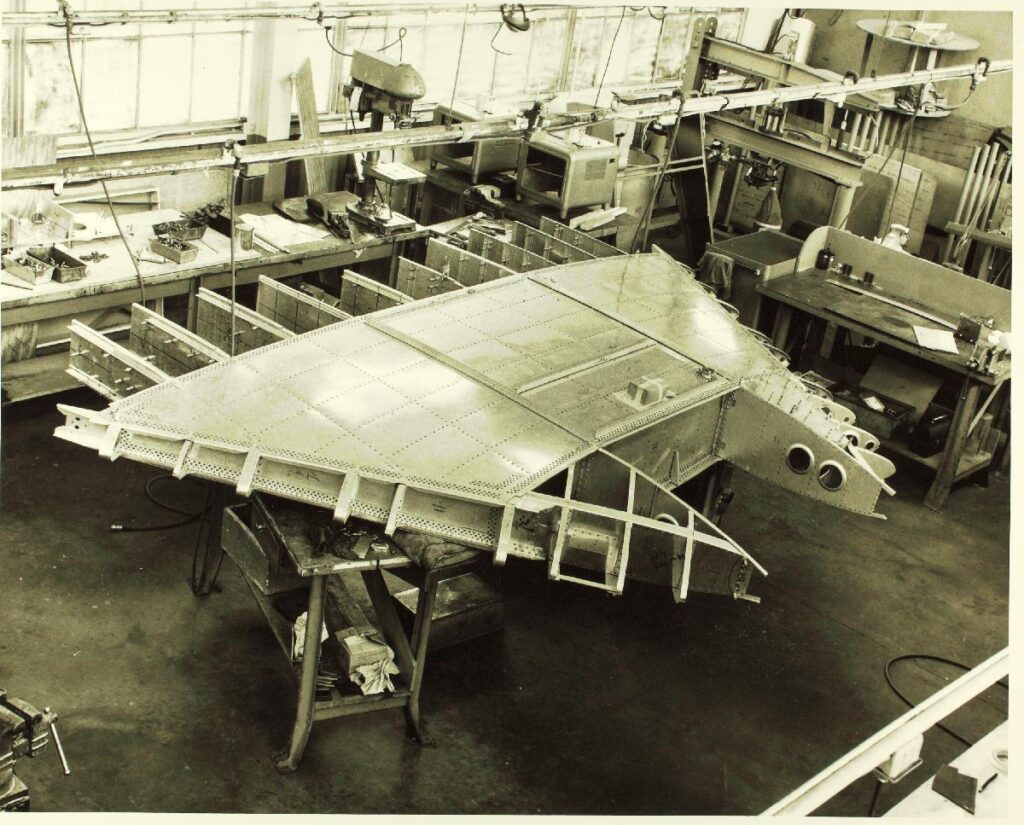 Ryan X-13 Vertijet wing internal structure