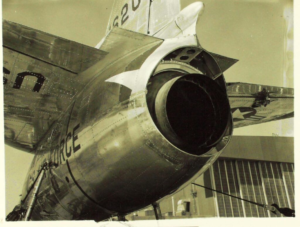 Ryan X-13 Vertijet jet exhaust