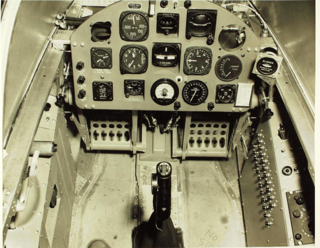 Ryan X-13 Vertijet cockpit