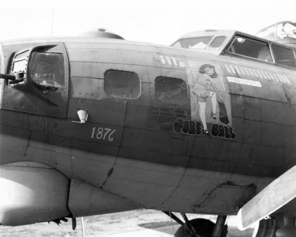 Boeing B-17G-30-BO 42-31876 Fireball of the 412th BS, 95th BG