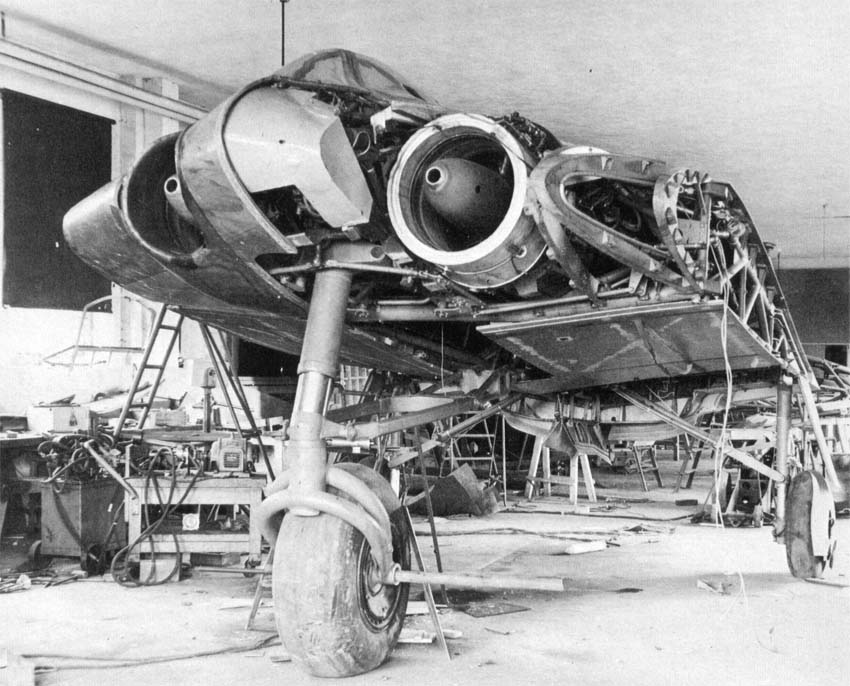 Horten Ho 229 V-3 in the assembly shop