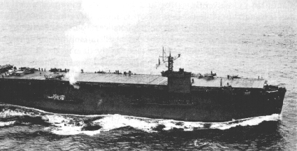 USS Nassau (ACV-16) off Attu, 13 May 1943