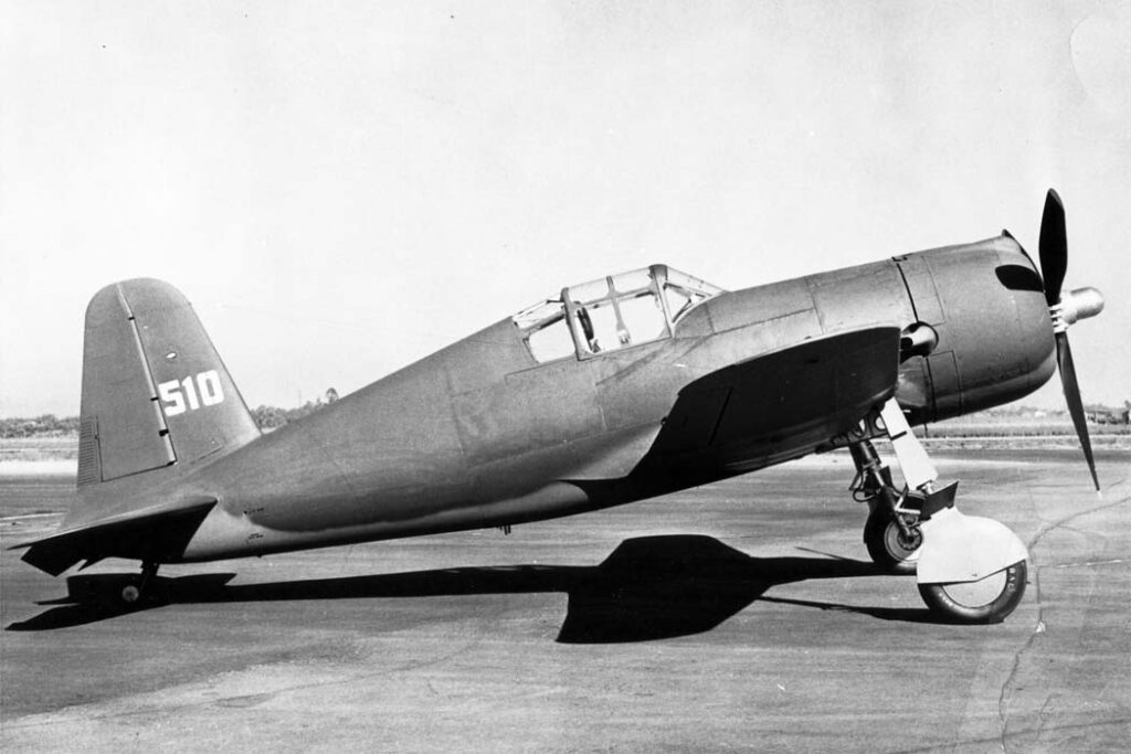 Vultee P-66 Vanguard in US markings