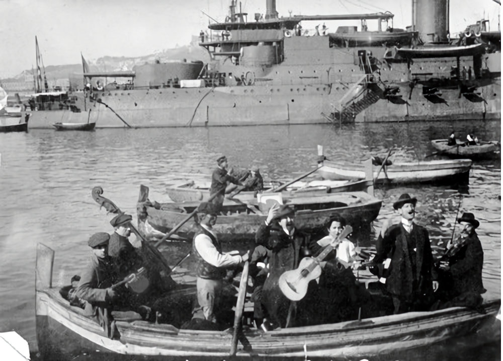 Slava in Naples, 1909