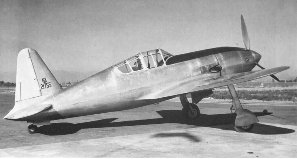 The first prototype of the Vultee Model 48 Vanguard