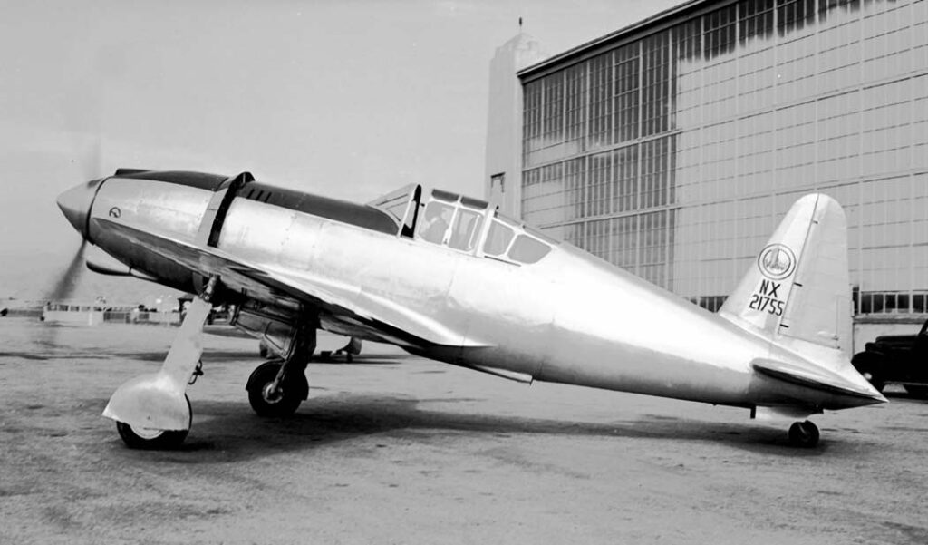 The first prototype of the Vultee Model 48 Vanguard