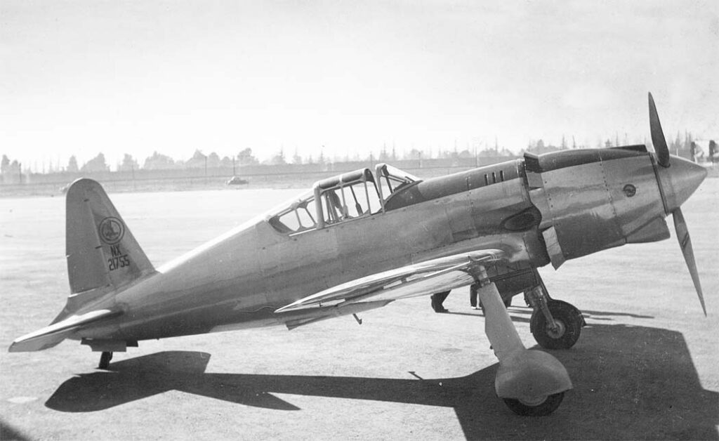 The first prototype of the Vultee Model 48 Vanguard