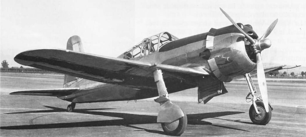 The second prototype of the Vultee Model 48 Vanguard