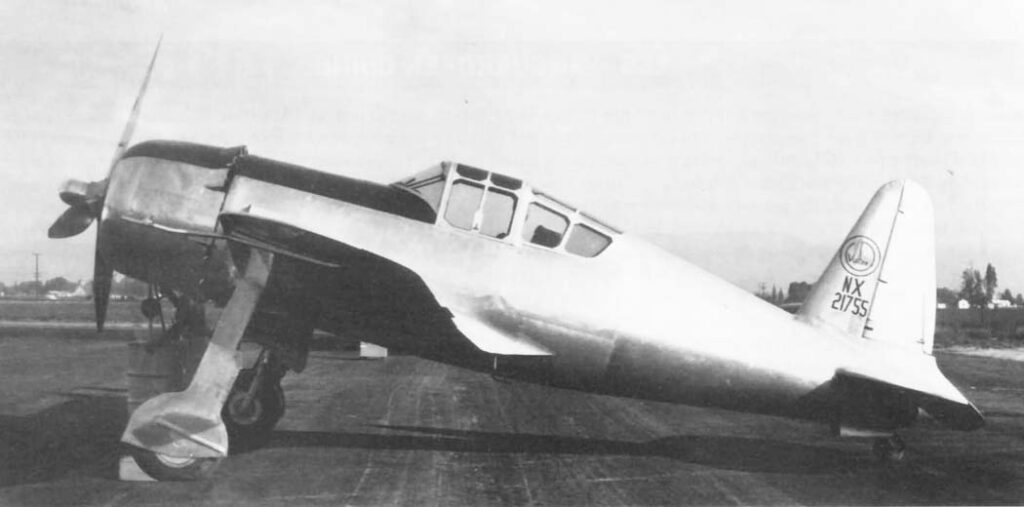 The second prototype of the Vultee Model 48 Vanguard