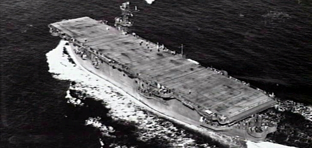 USS Nassau (ACV-16) underway on 2 July 1943