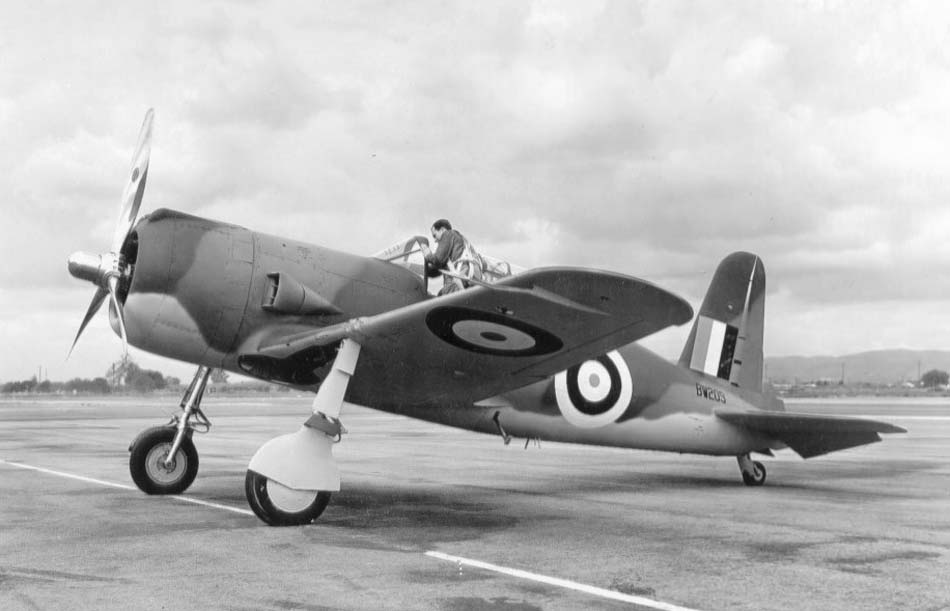 Vultee Vanguard Mk.I undergoing British evaluation