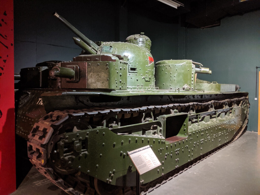 A1E1 Vickers Independent at the Bovington Tank Museum.