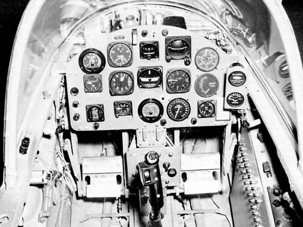 Ryan X-13 Vertijet cockpit