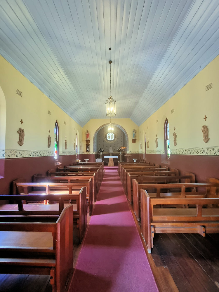 Interior of the church