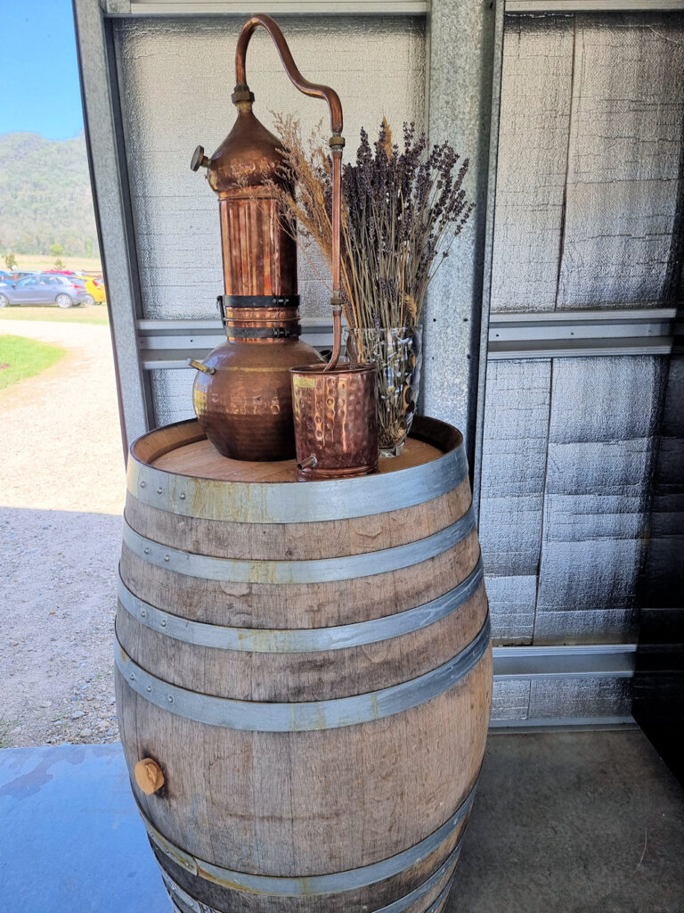 Small lavender oil distillery